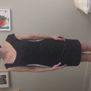 Jessica Simpson black sequin dress